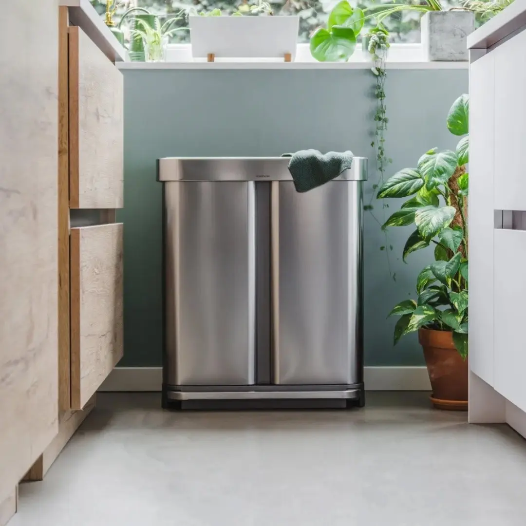 Simplehuman CW2116 Pedaalemmer 58L - Geborsteld Staal - afbeelding 6 van 6