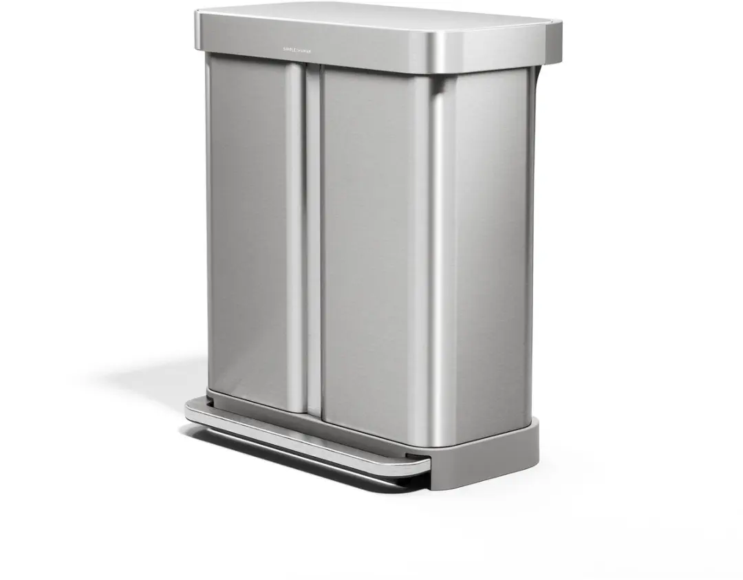 Simplehuman CW2116 Pedaalemmer 58L - Geborsteld Staal - afbeelding 5 van 6