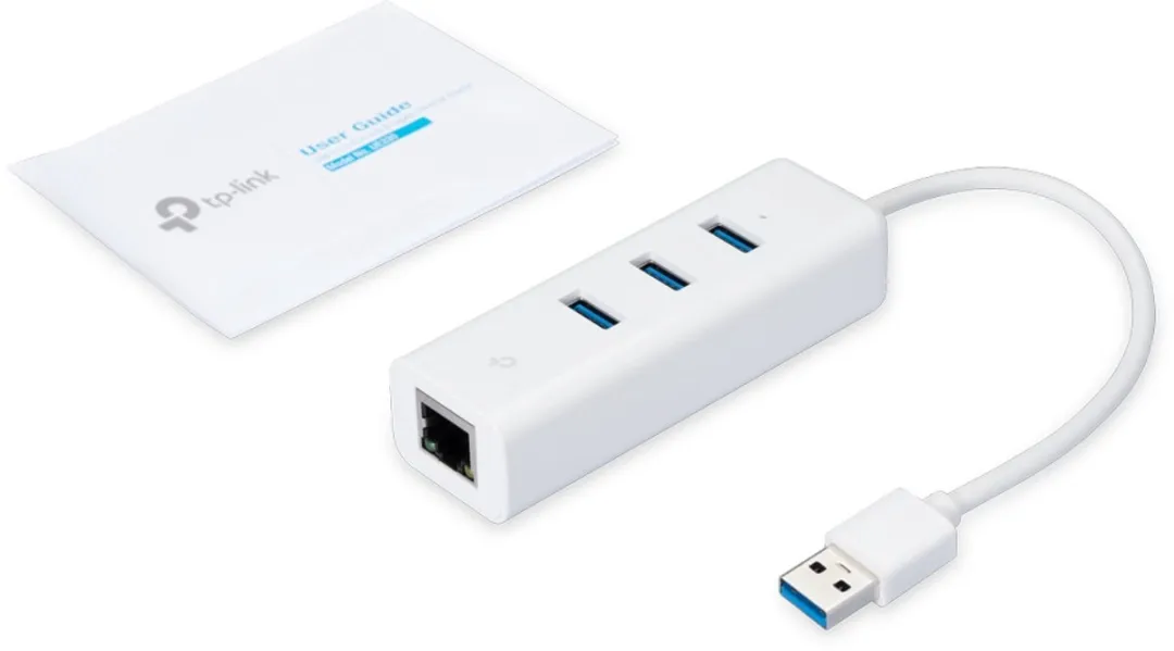 TP-Link UE330 USB 3.2 Type-A Hub 3 Poorten - Wit