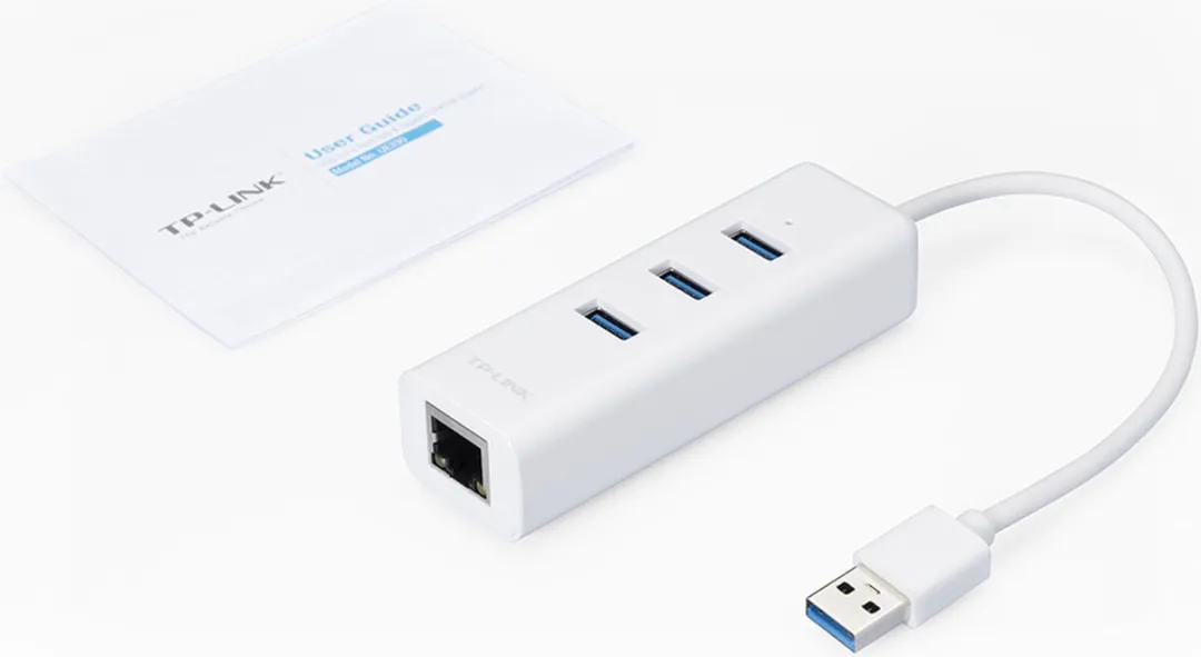 TP-Link UE330 USB 3.2 Type-A Hub 3 Poorten - Wit