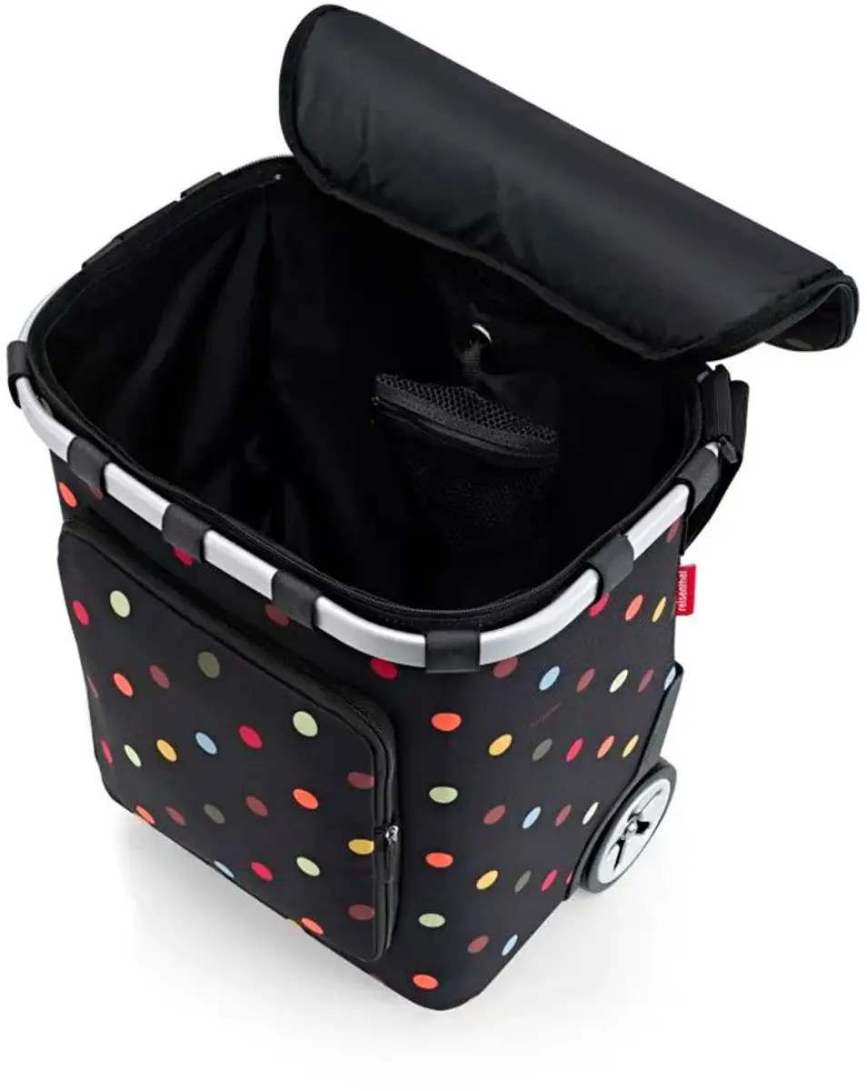 Reisenthel Carrycruiser Plus Boodschappentrolley Dots Zwart - afbeelding 3 van 6