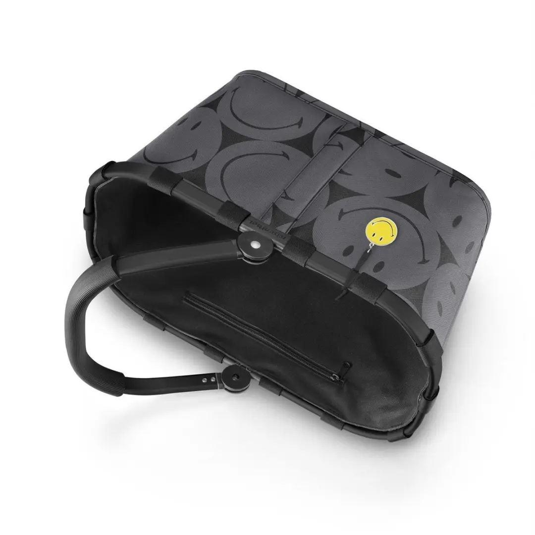 Reisenthel Carrybag Boodschappenmand 22L - Smiley Grijs - afbeelding 3 van 6