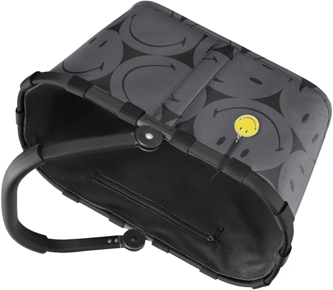 Reisenthel Carrybag Boodschappenmand 22L - Smiley Grijs - afbeelding 5 van 6