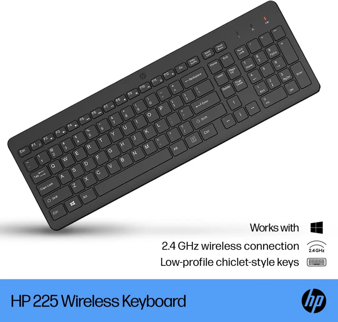 HP 225 WL Draadloos Toetsenbord - Zwart