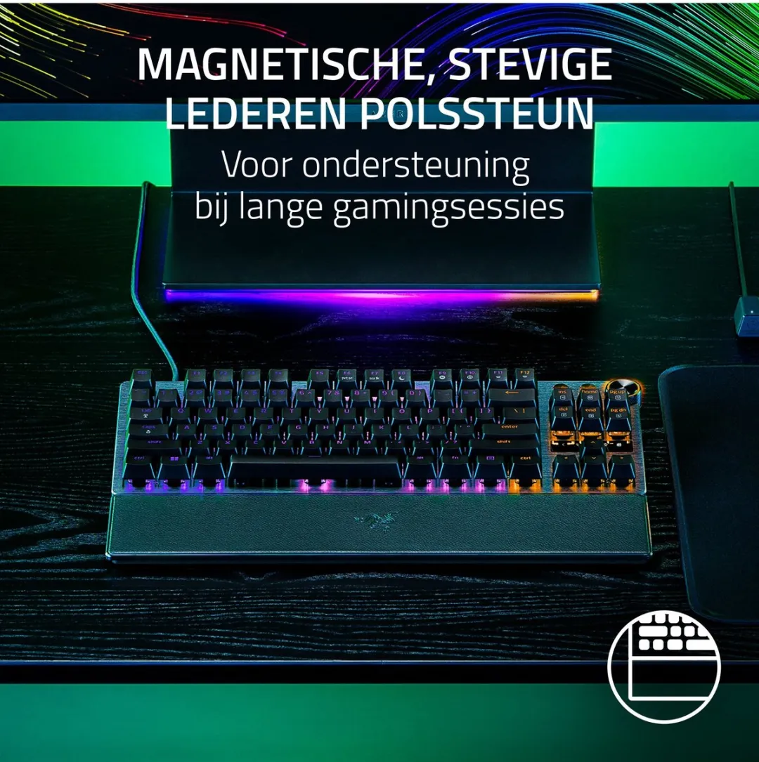 Razer Huntsman V3 Pro TKL Optische Switches Gaming Toetsenbord - Zwart