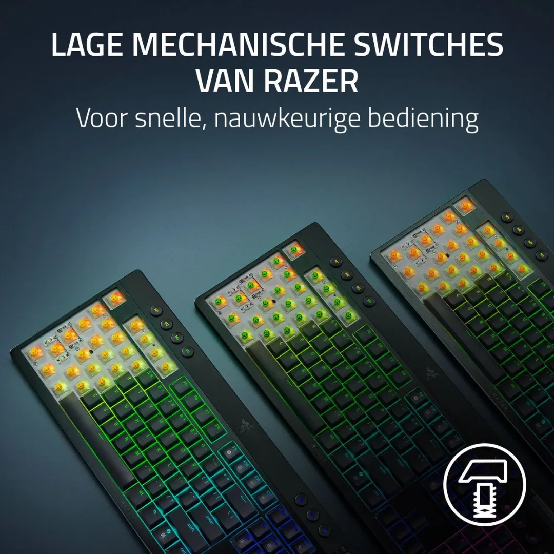 Razer BlackWidow V4 Tenkeyless RZ03-05450500-R3M1 Gaming Toetsenbord - Mechanisch Green - RGB