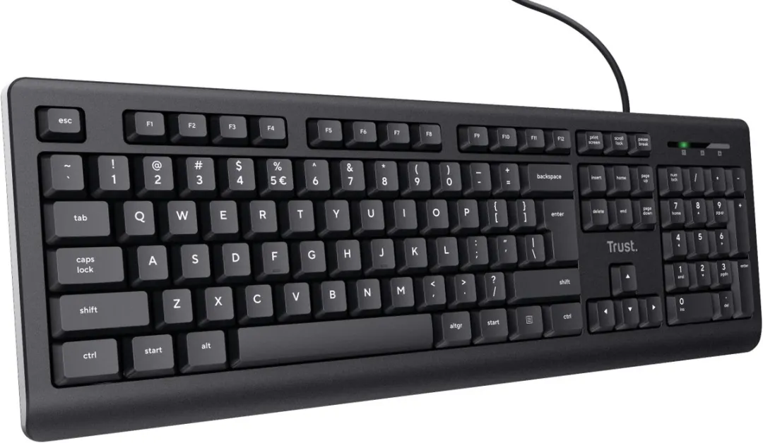 Trust Taro Bedraad Toetsenbord QWERTY - Zwart
