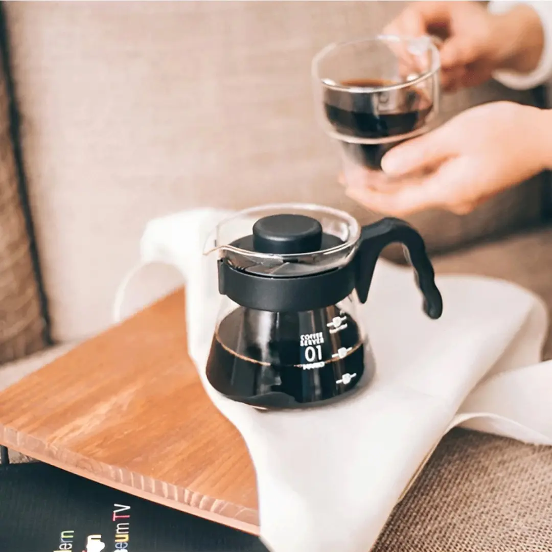 Hario V60 Coffee Server 01 - 450ml - Zwart - afbeelding 3 van 4