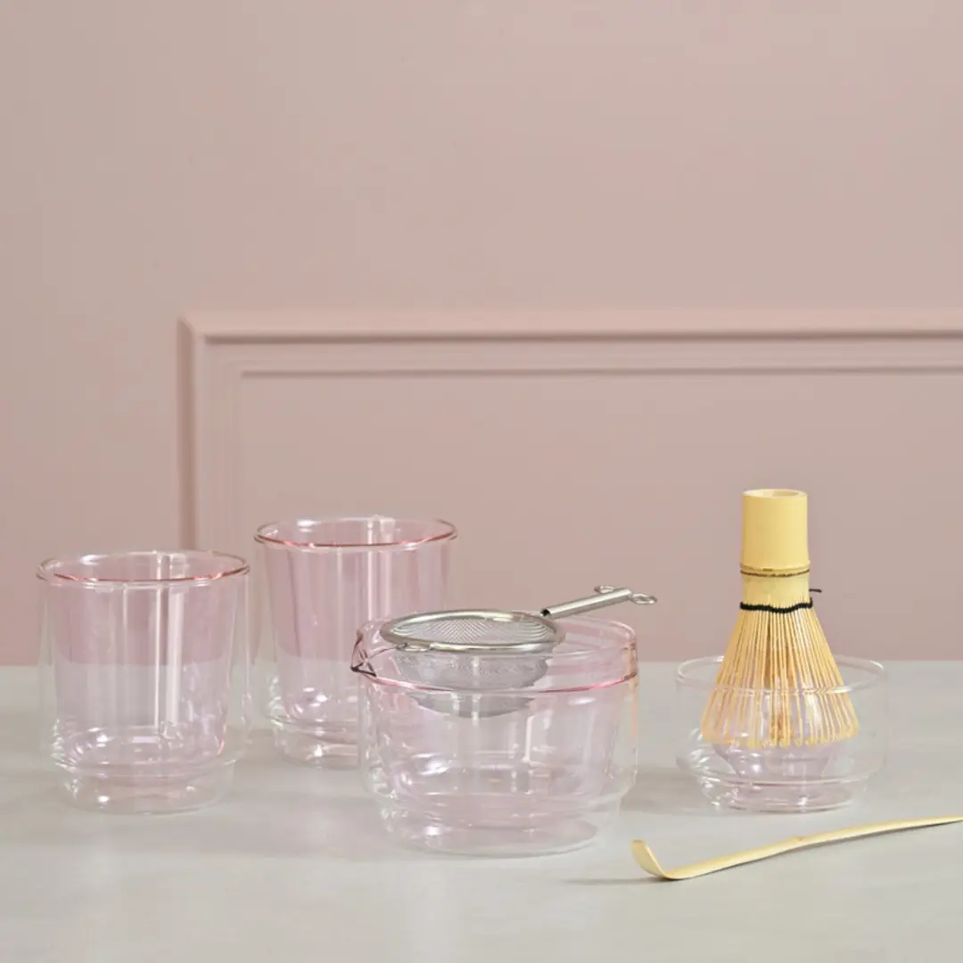HARIO Dubbelwandige Matcha Mengkom 300ml - Roze - afbeelding 2 van 4