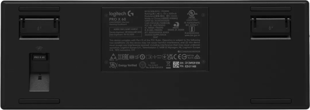 Logitech G PRO X 60 Draadloos Gaming Toetsenbord - Zwart