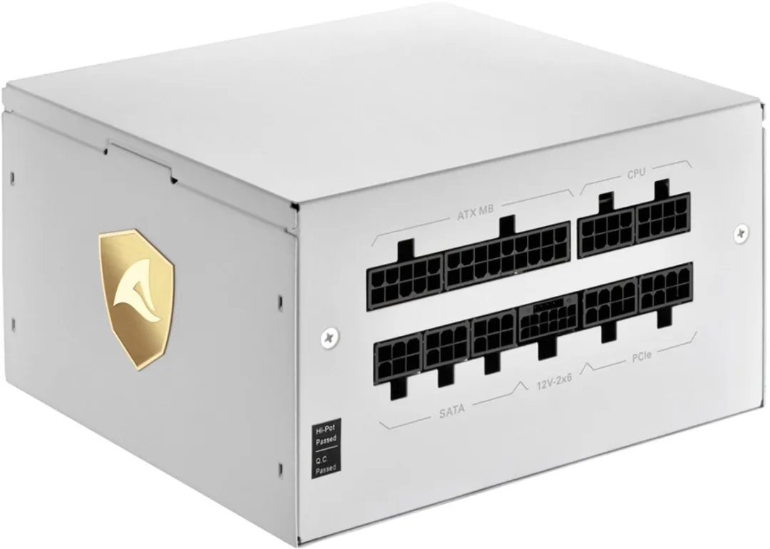 Sharkoon Rebel P2 1000W Voeding - 11x SATA - Wit