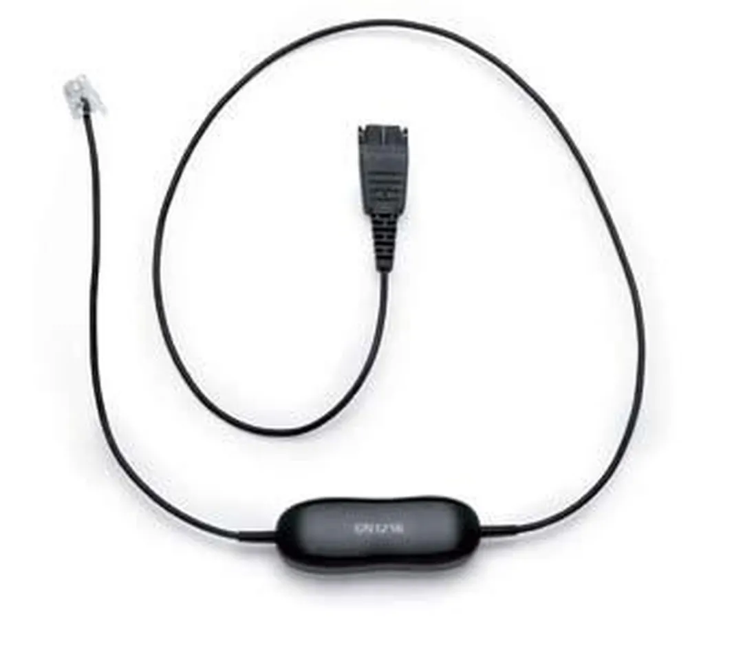 Jabra 88001-04 Telefoonkabel - 2m - Zwart
