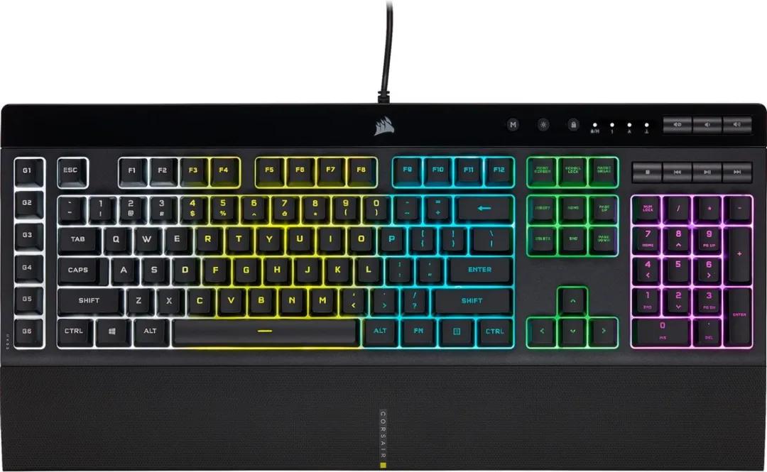 Corsair K55 RGB Pro - Gaming Toetsenbord - Membraam toetsen - Qwerty  Zwart