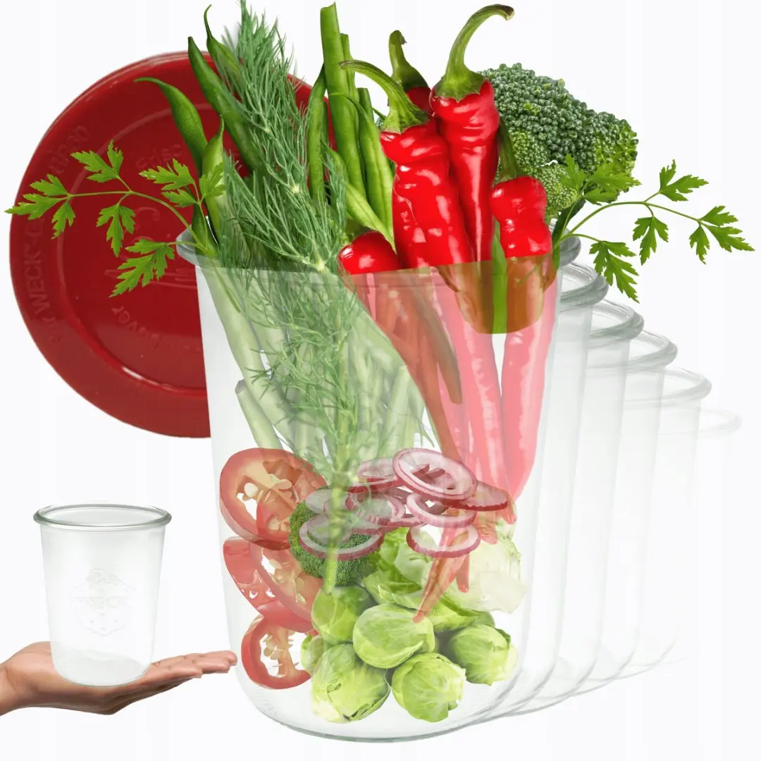 Weck Glazen Potten 850ml met Siliconen Deksel