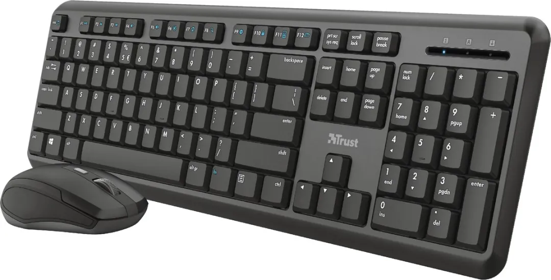 Trust TKM-350 Draadloos Toetsenbord & Muis Set - Zwart