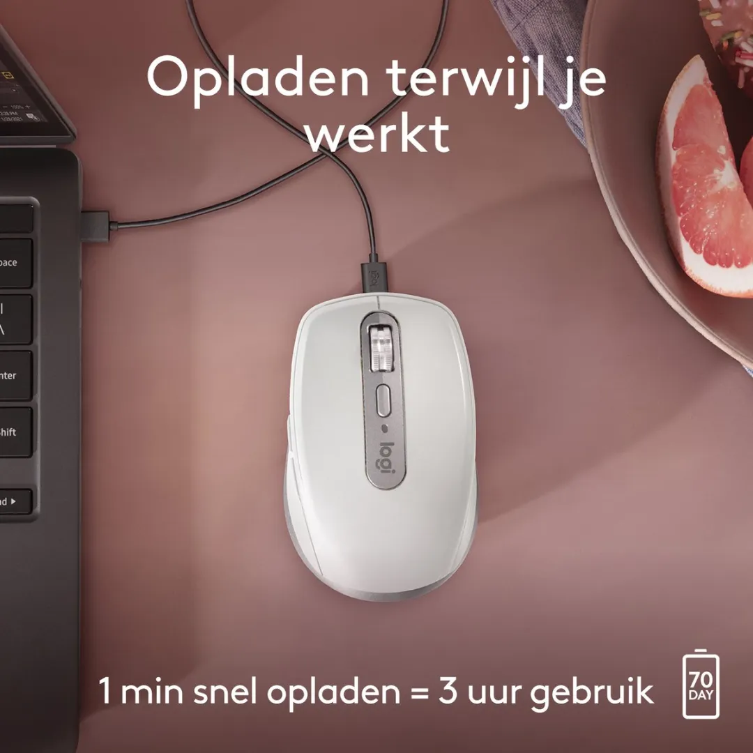 Logitech MX Anywhere 3S 910-006947 Draadloze Muis - Mac - Wit - afbeelding 6 van 6