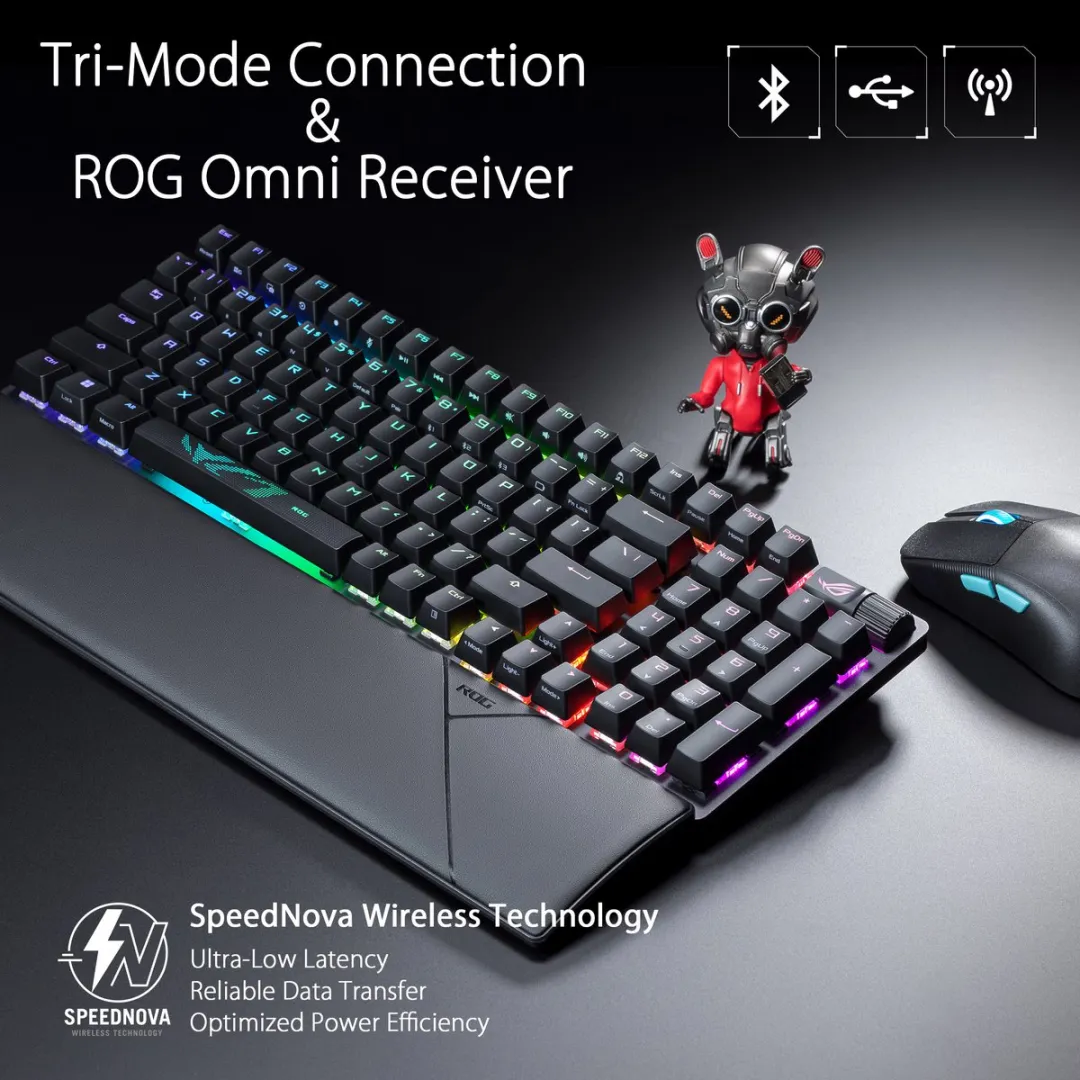 ASUS ROG Strix Scope II 96 Wireless - Toetsenbord - 90MP037A-BKUA01 - Zwart - afbeelding 6 van 6