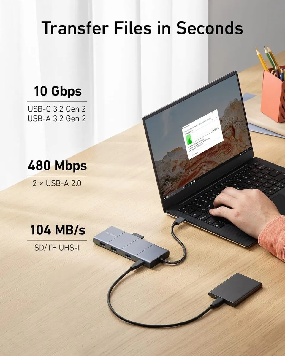 Anker 565 A83880A1 USB-C Hub 11-in-1 - Grijs