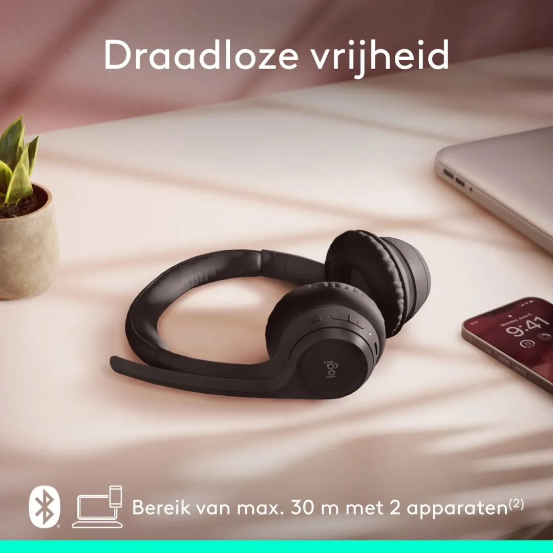 Logitech Zone 300 Draadloze Headset - Zwart