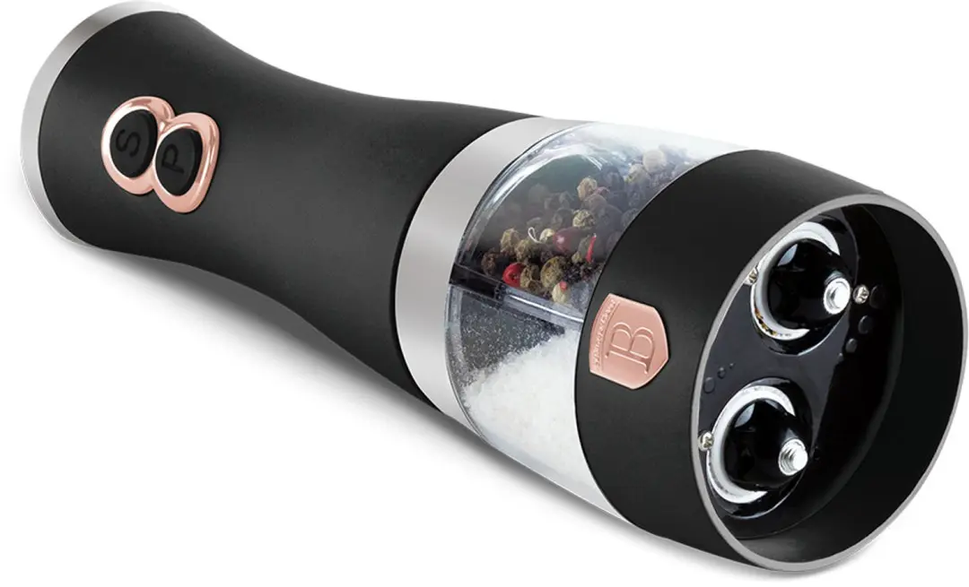BerlingerHaus Elektrische Peper- en Zoutmolen Zwart Roségoud - afbeelding 4 van 6