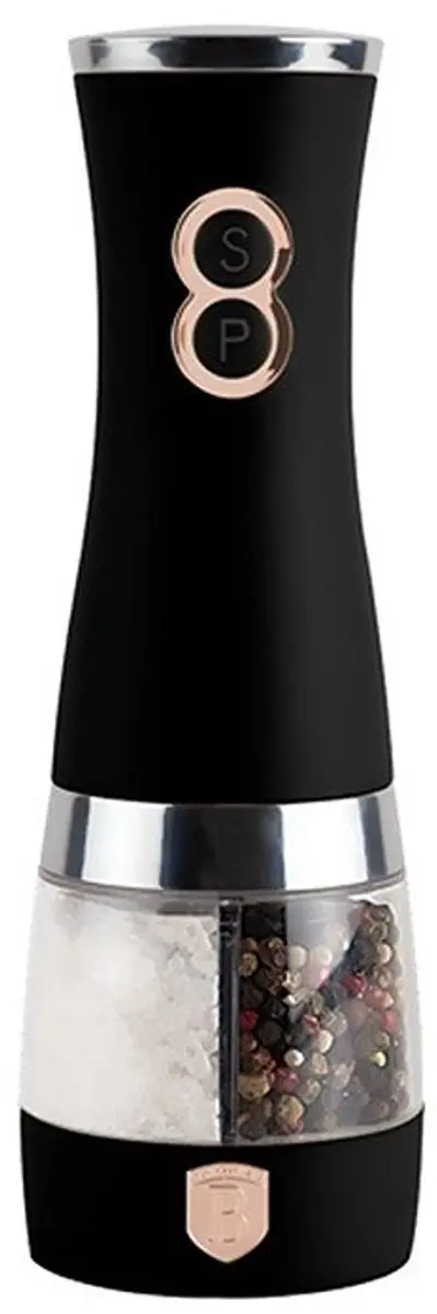 BerlingerHaus Elektrische Peper- en Zoutmolen Zwart Roségoud