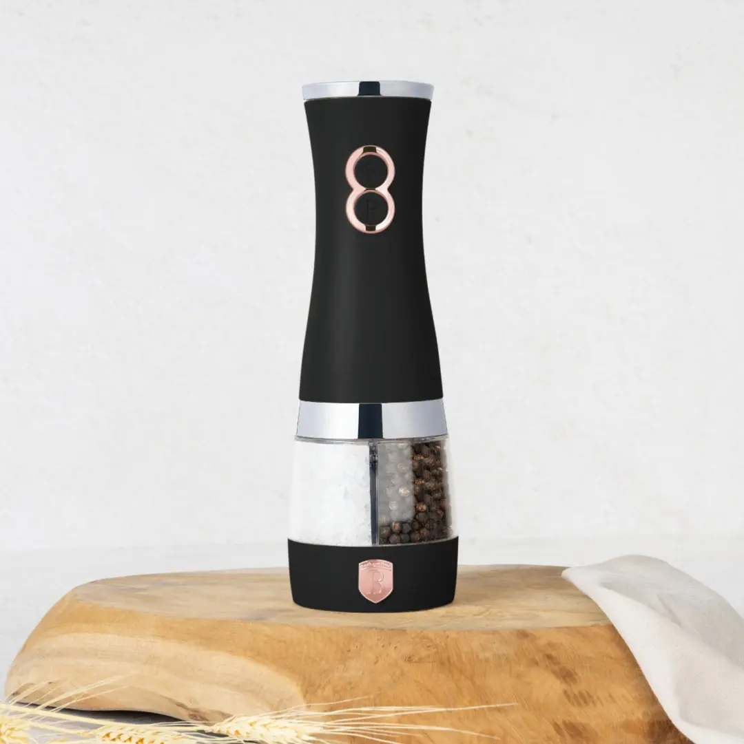 BerlingerHaus Elektrische Peper- en Zoutmolen Zwart Roségoud - afbeelding 3 van 6