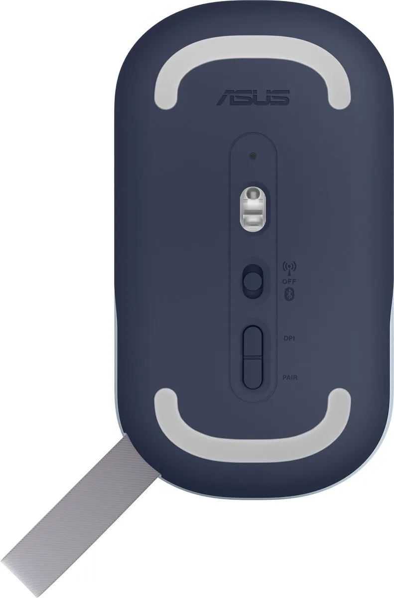 ASUS MD100 Muis - Ambidextrous Draadloos Bluetooth 1600 DPI - Blauw