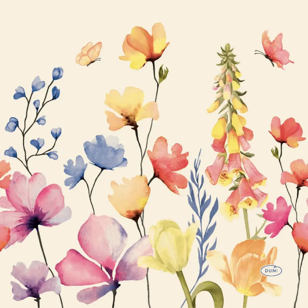 Duni Servetten Floral Haven 33 x 33 cm