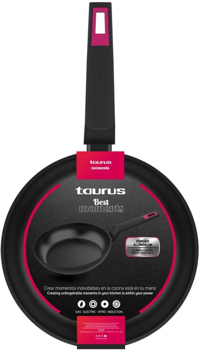 Taurus Best Moments Pannenset 18/22/26cm - Inductie - Zwart - afbeelding 4 van 5