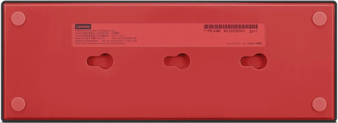 Lenovo 40B00300UK Thunderbolt 4 Dock - Zwart/Rood