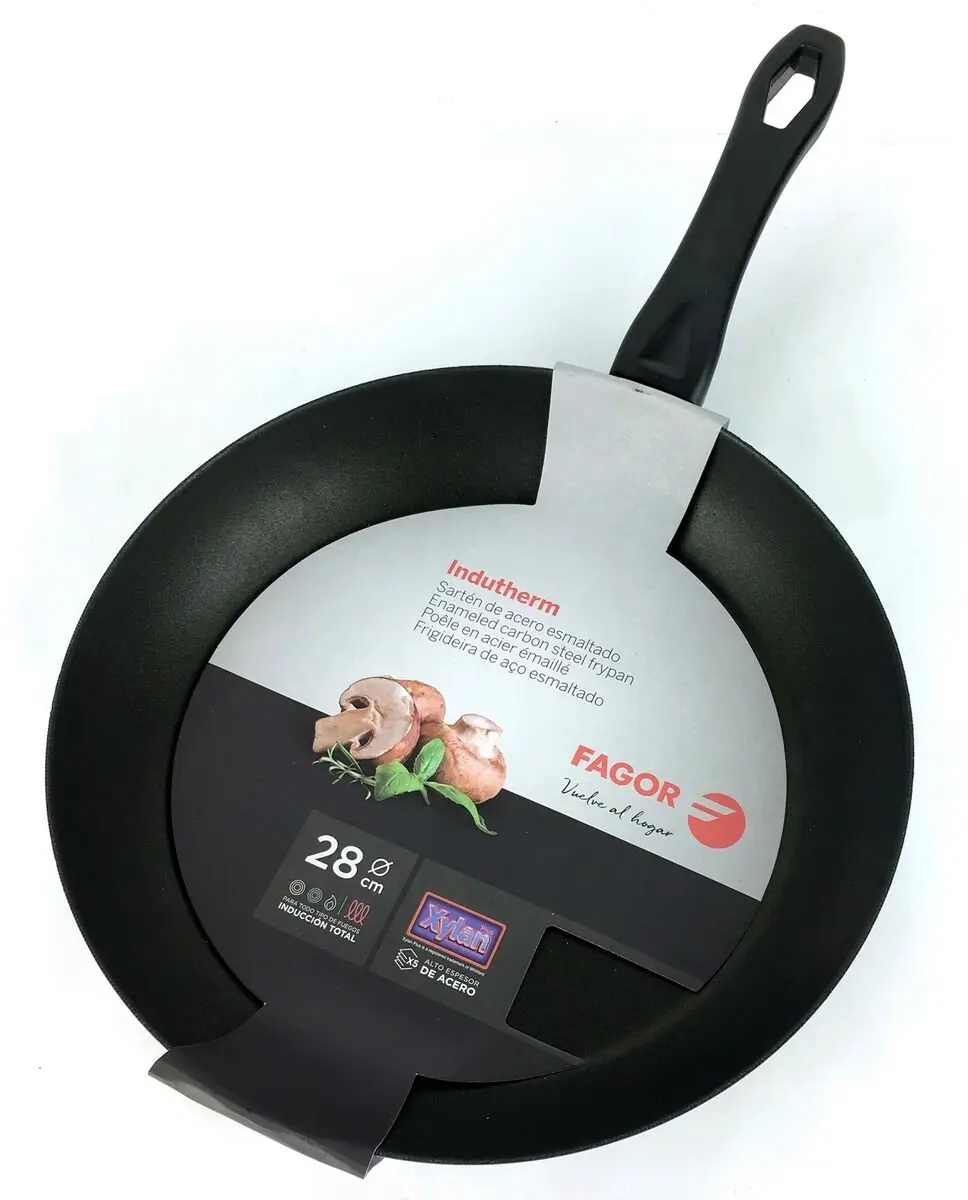 Fagor Indutherm Geëmailleerde Pan - Ø24cm - Zwart - afbeelding 3 van 4