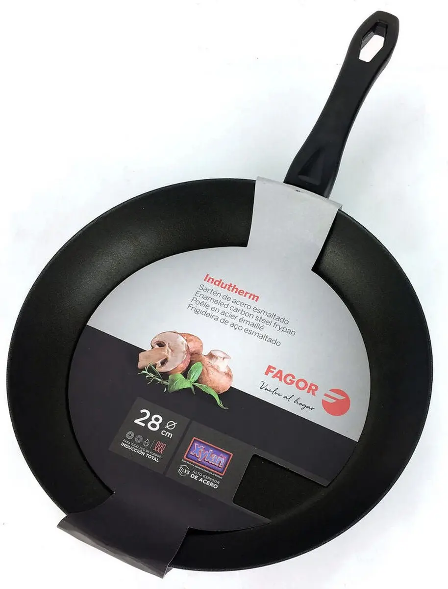 Fagor Indutherm Pan Zwart Geëmailleerd Staal Ø28cm - afbeelding 3 van 4