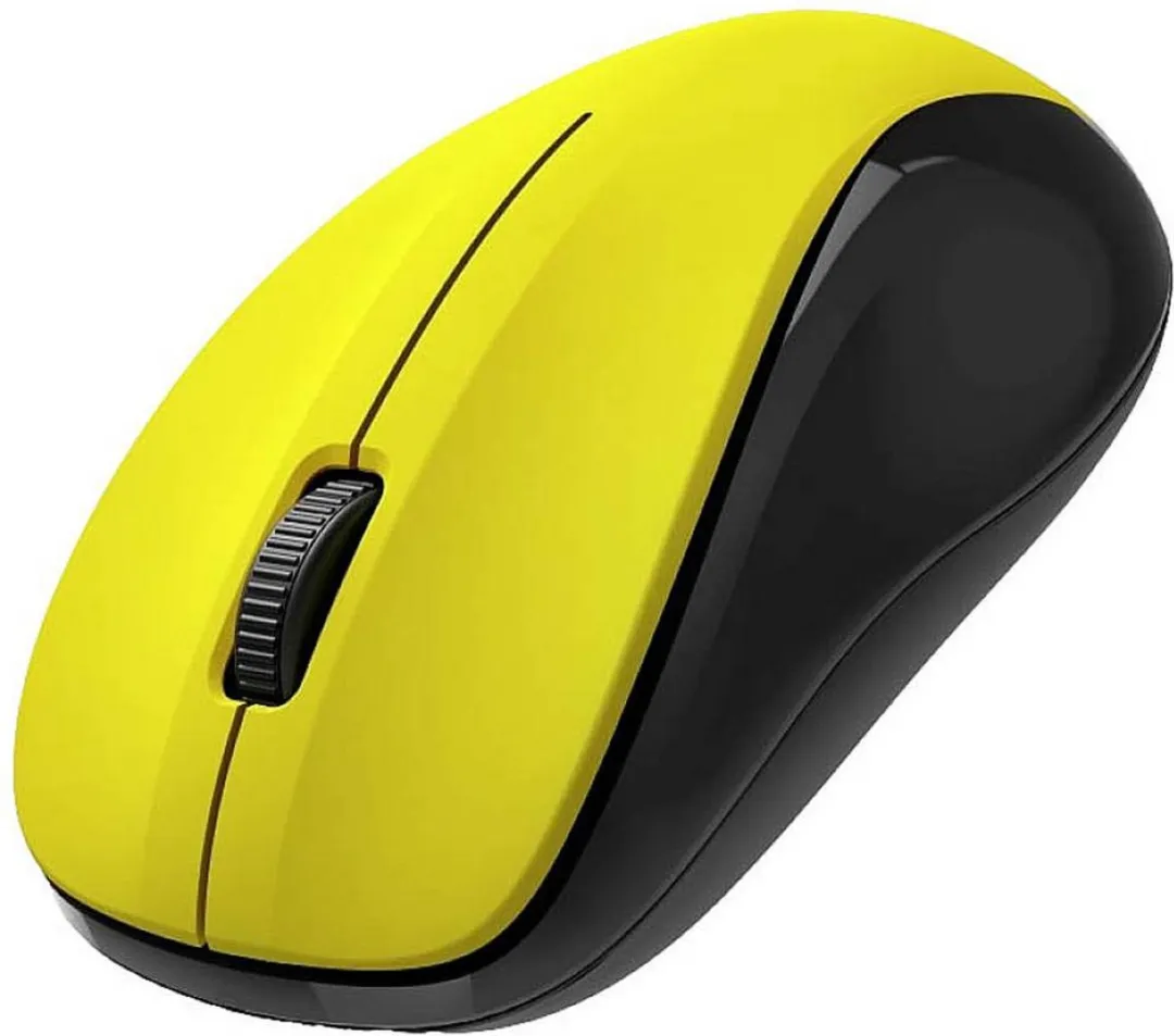 Hama MW-300 V2 Optische Muis - 3 Knoppen - 2.4 GHz RF - Geel