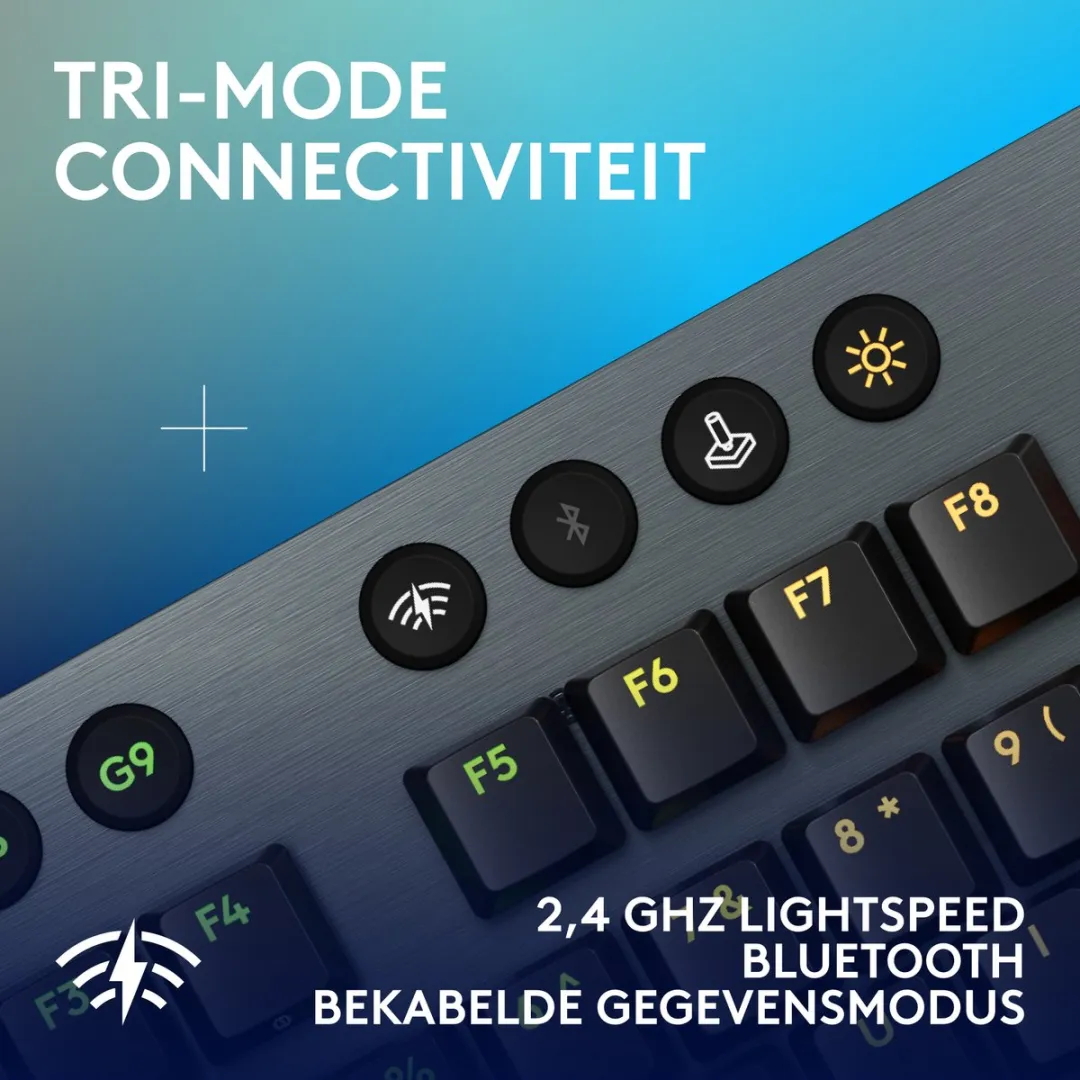 Logitech G G915 X Lightspeed Draadloos Gaming Toetsenbord Tactile - Zwart - afbeelding 6 van 6