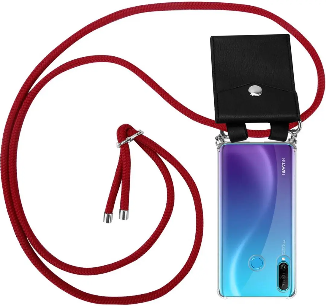 Cadorabo Hoesje geschikt voor Huawei P30 LITE in ROBIJN ROOD