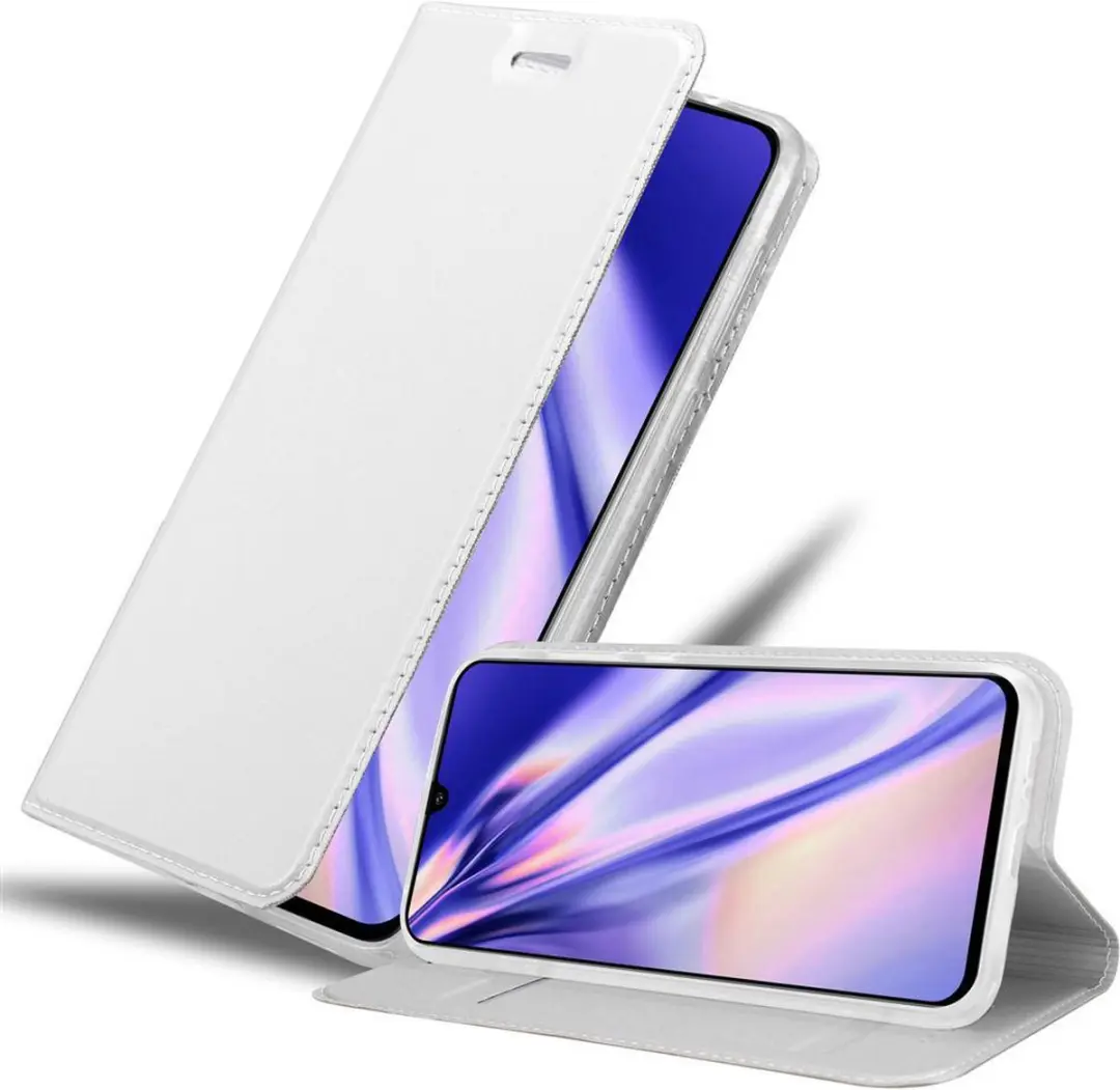 Cadorabo Hoesje geschikt voor Samsung Galaxy A90 5G in CLASSY ZILVER