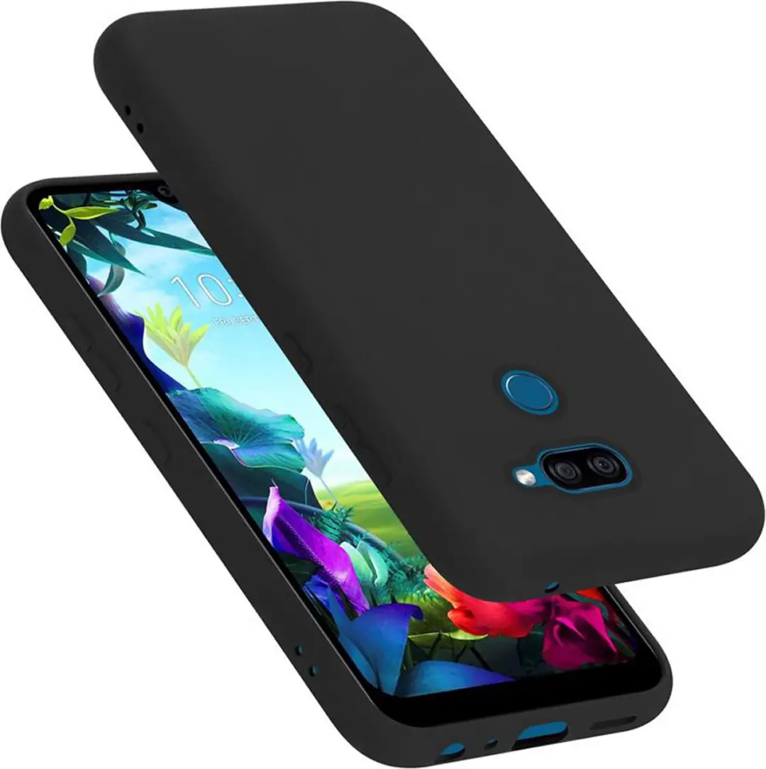 Cadorabo Hoesje geschikt voor LG K40S in LIQUID ZWART