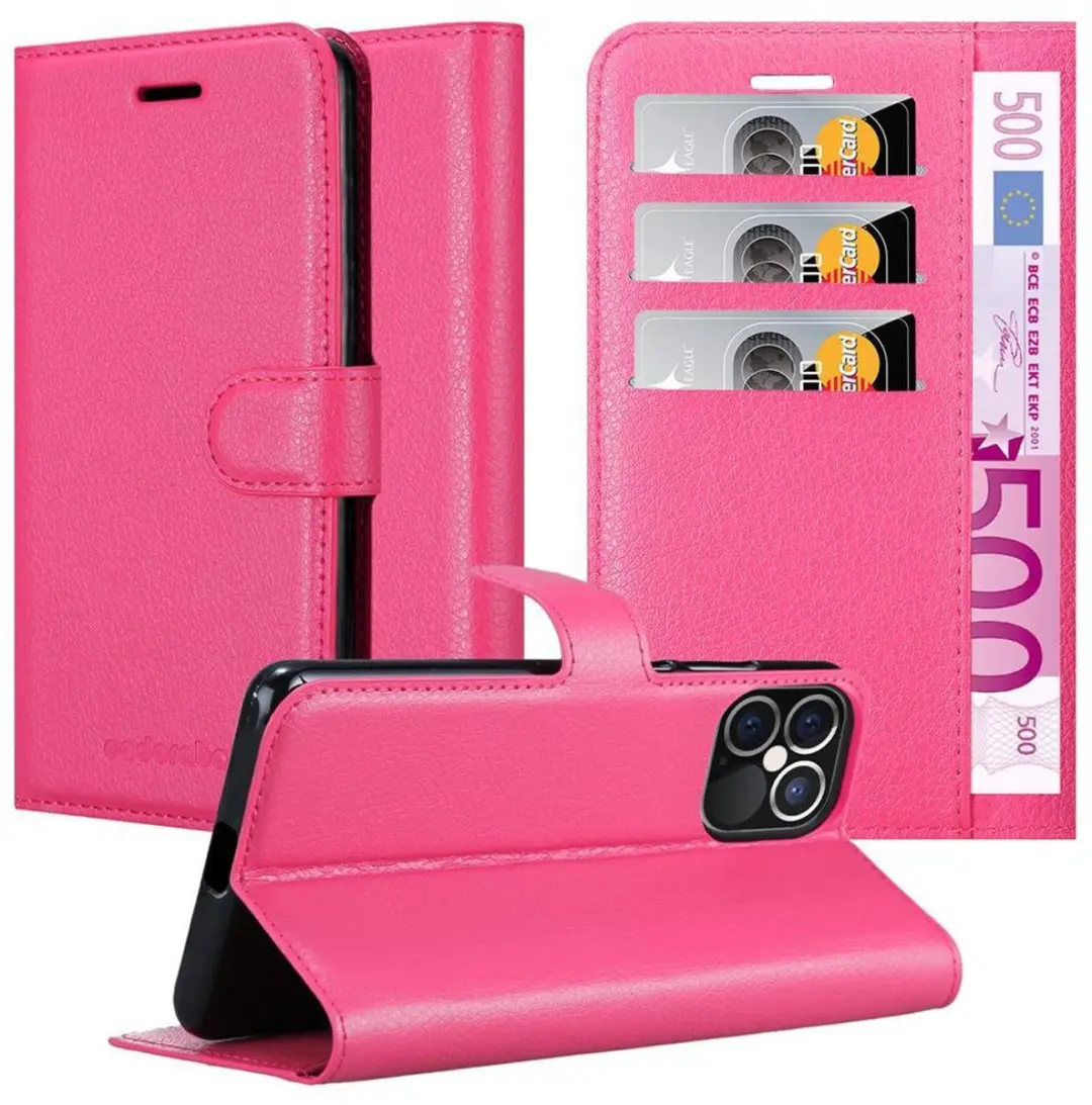 Cadorabo Hoesje geschikt voor Apple iPhone 12 PRO MAX in KERSEN ROZE