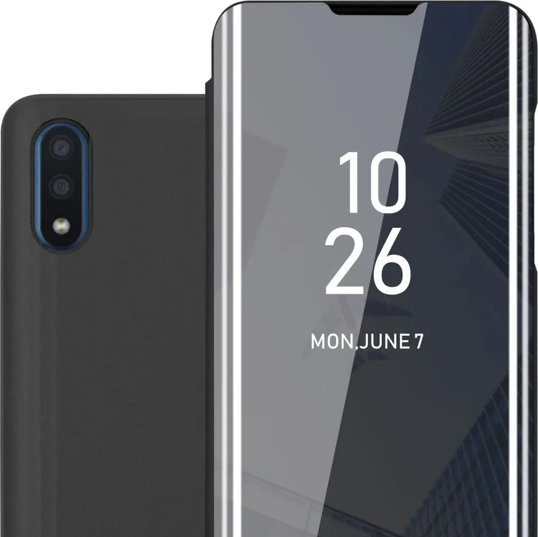 Cadorabo Hoesje geschikt voor Samsung Galaxy A01 in TOERMALIJN ZWART