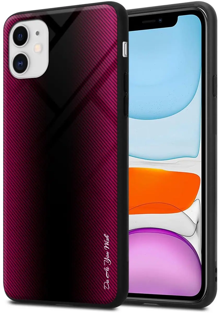 Cadorabo Hoesje geschikt voor Apple iPhone 11 in PAARS ROZE