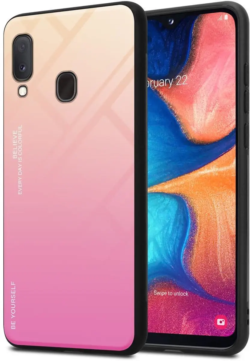 Cadorabo Hoesje geschikt voor Samsung Galaxy A10e / A20e in GEEL