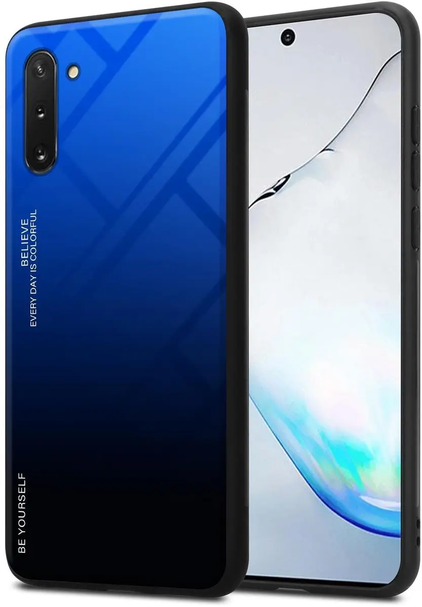 Cadorabo Hoesje geschikt voor Samsung Galaxy NOTE 10 in BLAUW