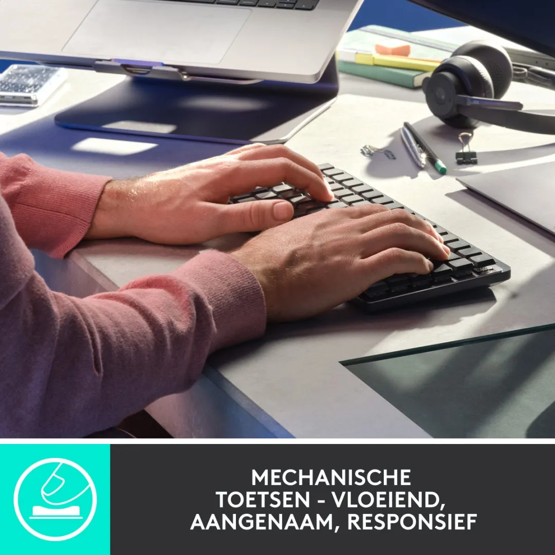 Logitech MX Mechanical Mini Toetsenbord - Grijs