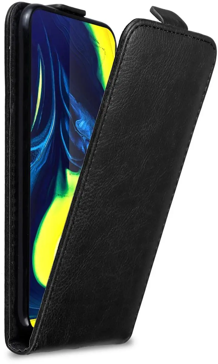 Cadorabo Hoesje geschikt voor Samsung Galaxy A80 / A90 4G in ZWARTE NACHT