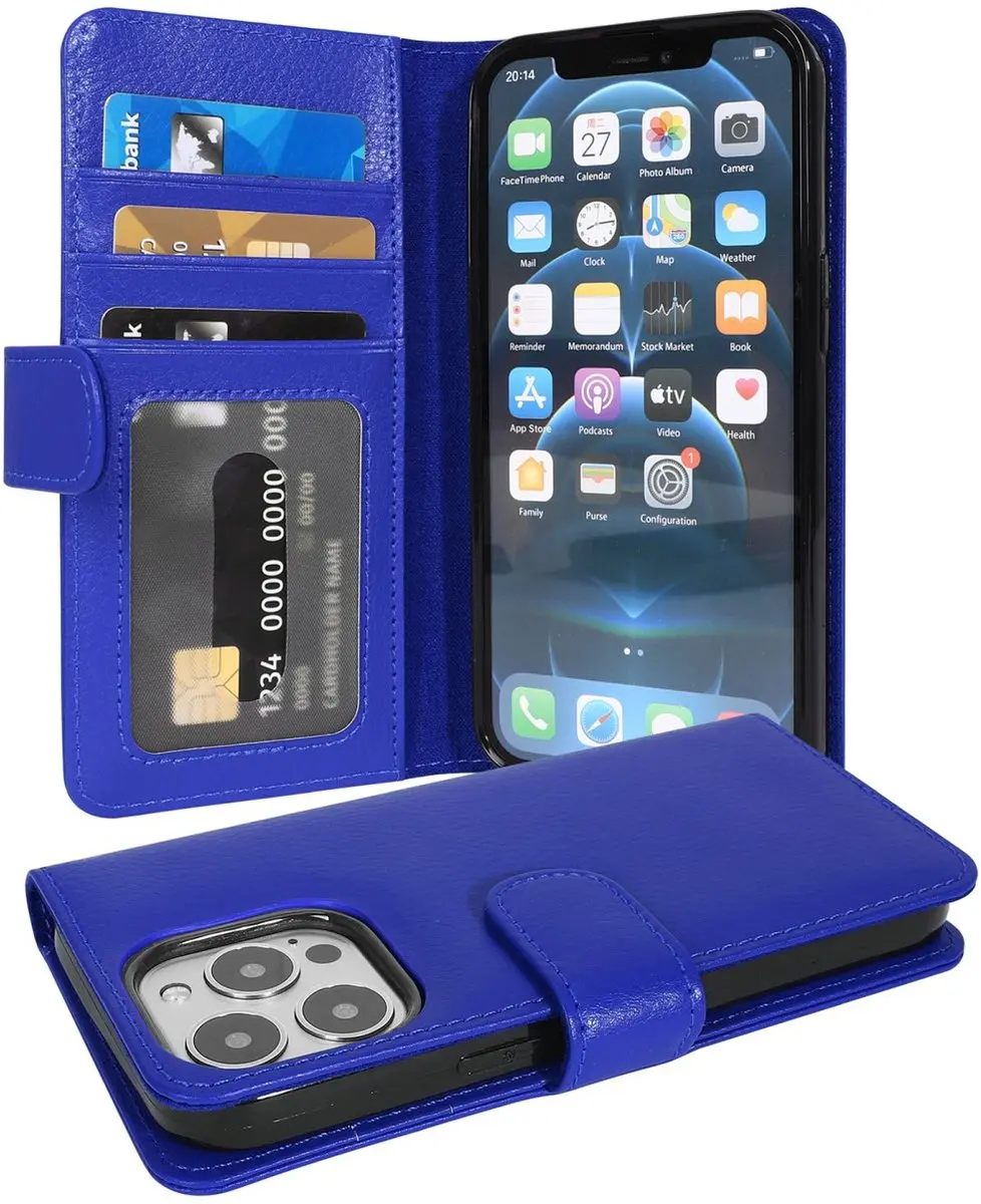 Cadorabo Hoesje geschikt voor Apple iPhone 13 PRO in NEPTUNUS BLAUW