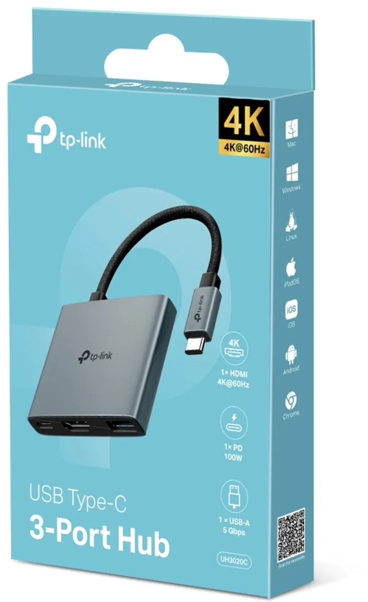 TP-Link UH3020C Interface Hub USB-C 5000 Mbit/s