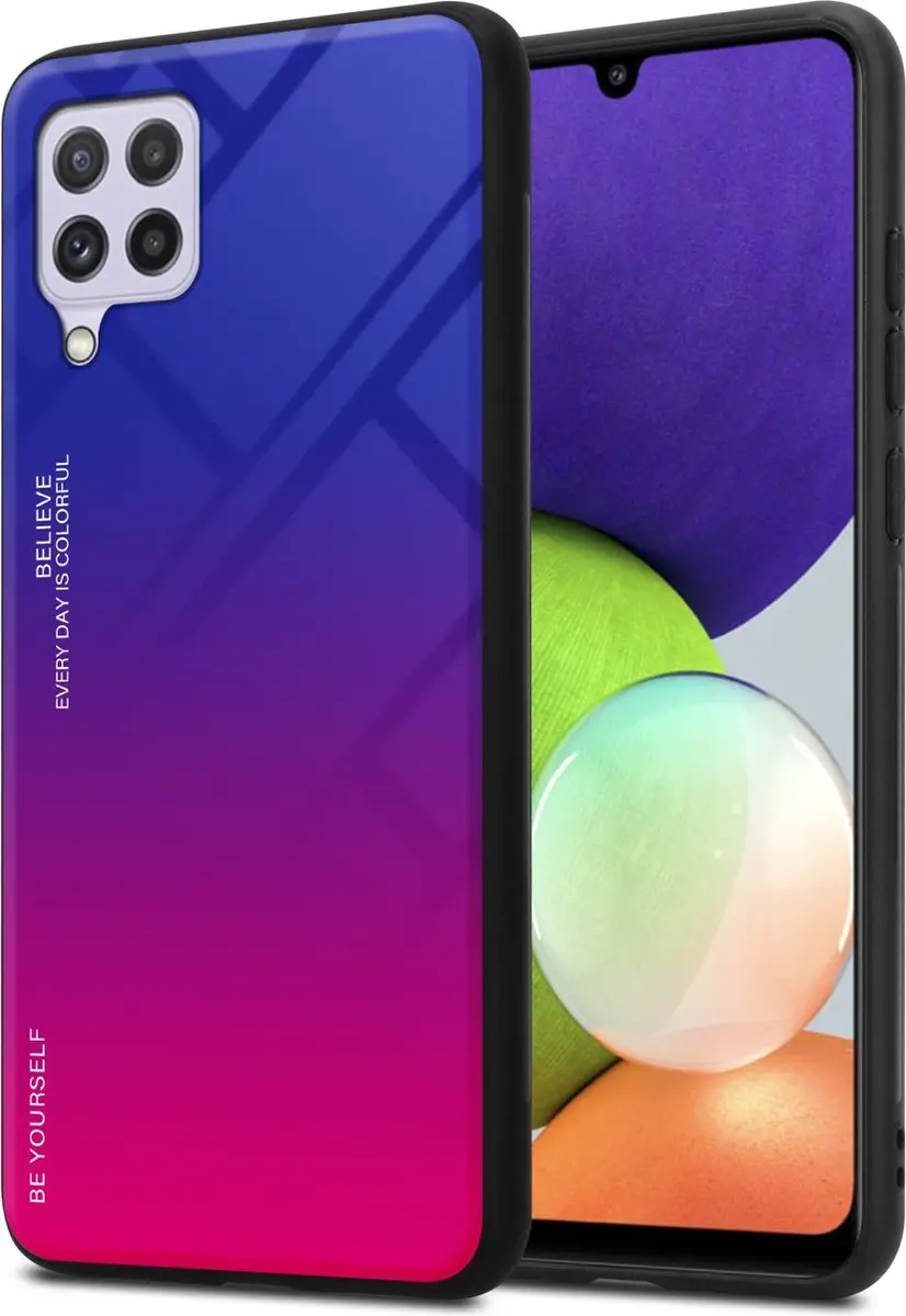 Cadorabo Hoesje geschikt voor Samsung Galaxy A22 4G / M22 / M32 4G in PAARS
