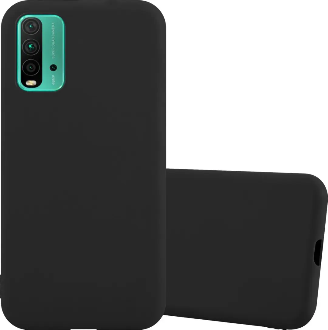 Cadorabo Hoesje geschikt voor Xiaomi RedMi 9T / POCO M3 in CANDY ZWART