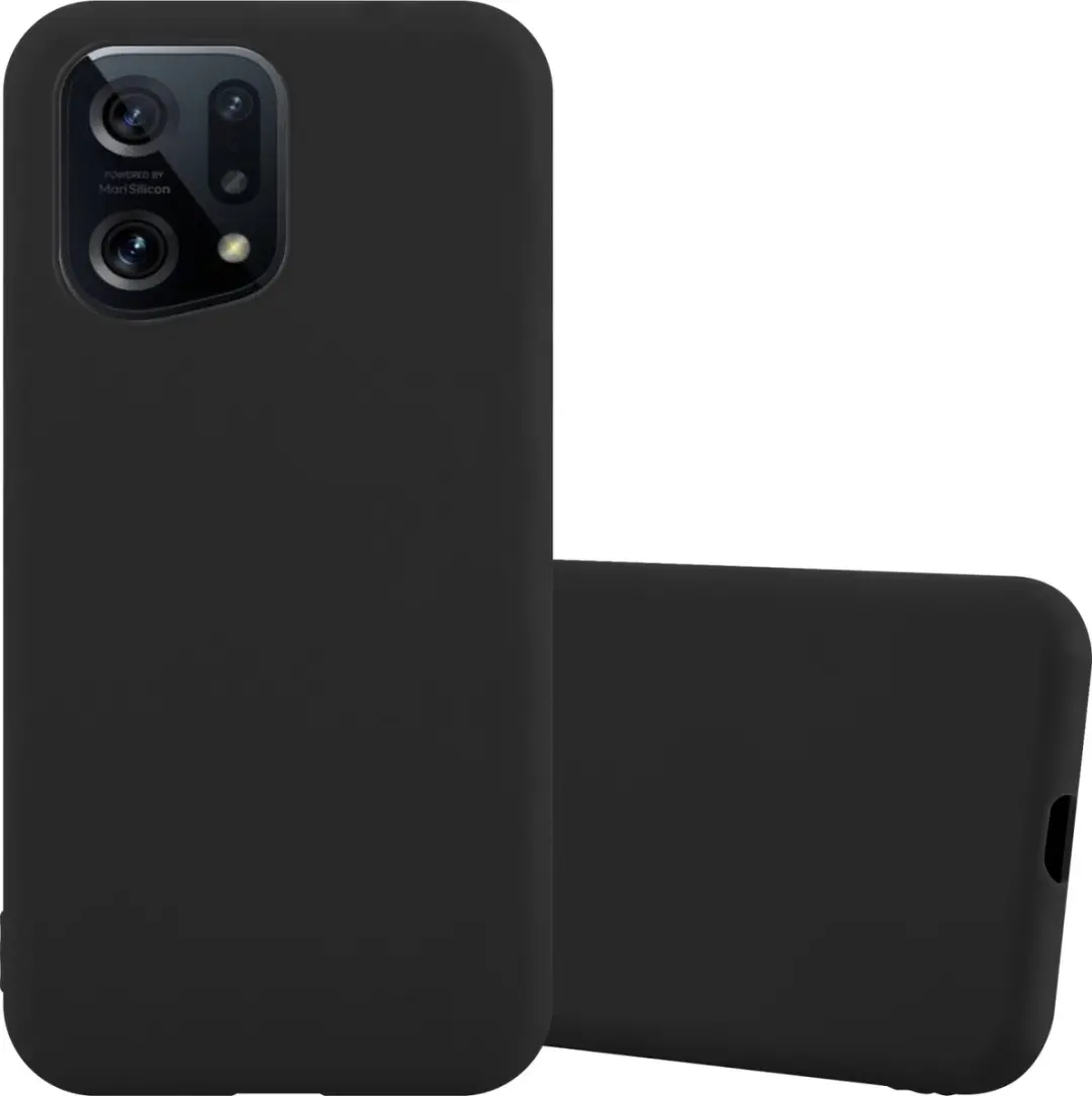 Cadorabo Hoesje geschikt voor Oppo FIND X5 in CANDY ZWART