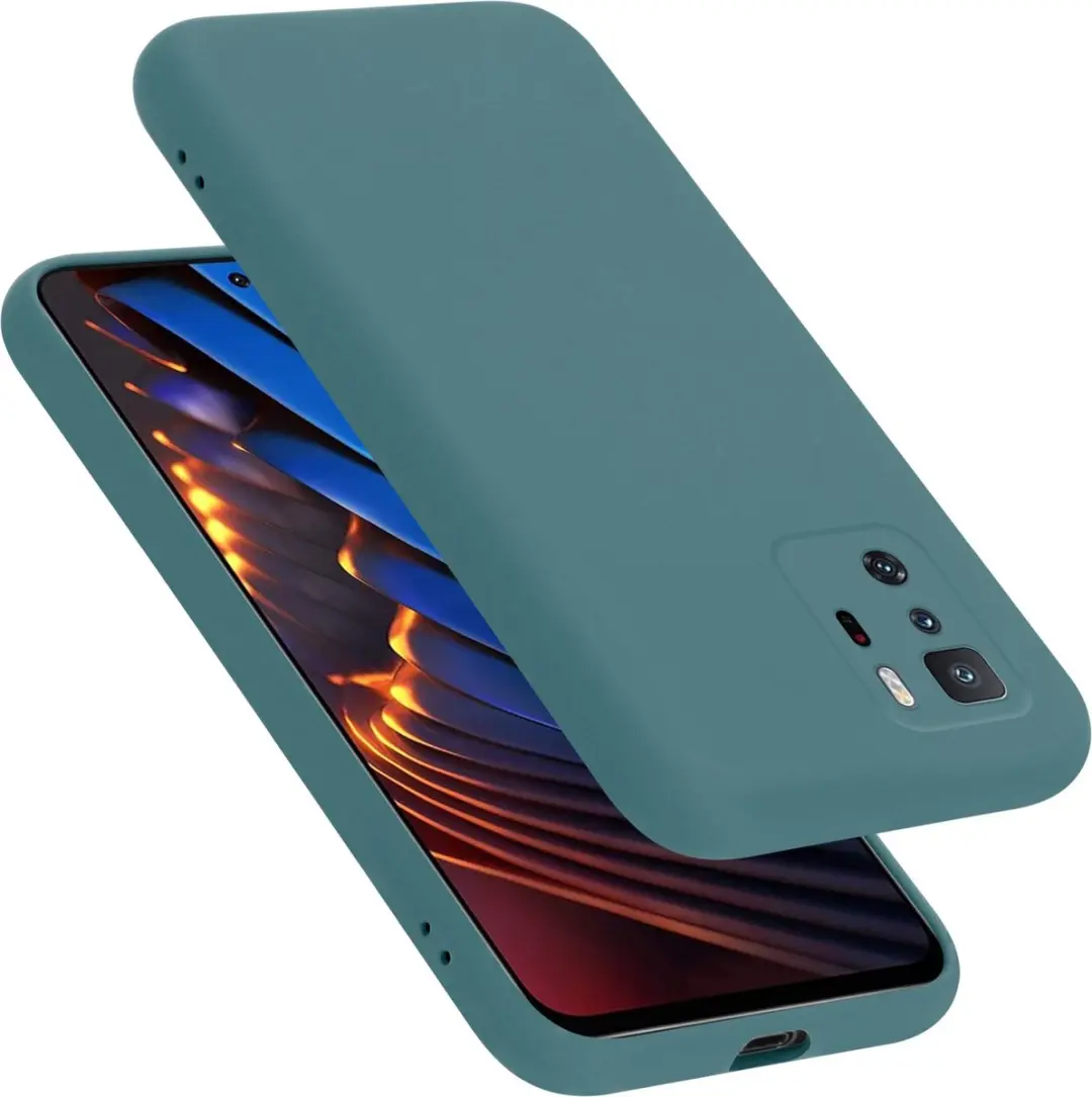 Cadorabo Hoesje geschikt voor Xiaomi POCO X3 GT in LIQUID GROEN